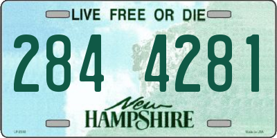 NH license plate 2844281