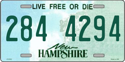 NH license plate 2844294