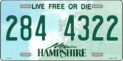 NH license plate 2844322