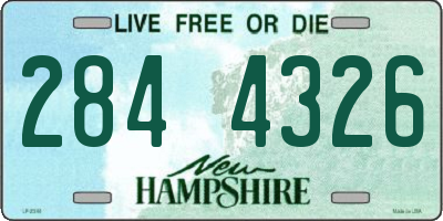 NH license plate 2844326