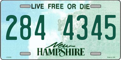 NH license plate 2844345