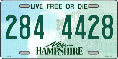 NH license plate 2844428