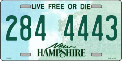 NH license plate 2844443