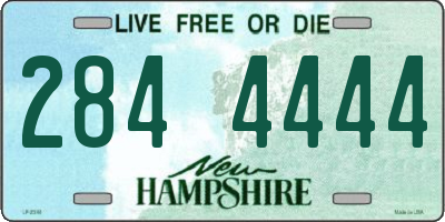 NH license plate 2844444