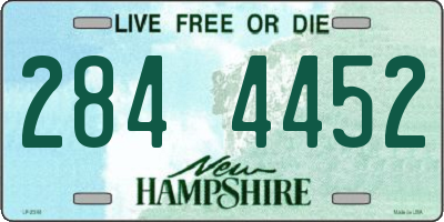 NH license plate 2844452