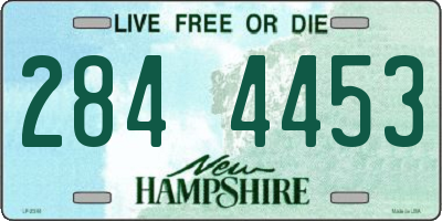 NH license plate 2844453