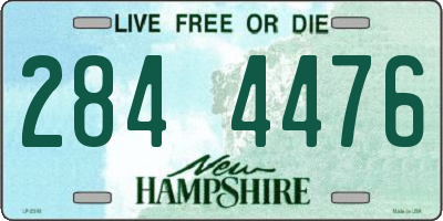 NH license plate 2844476