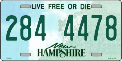 NH license plate 2844478