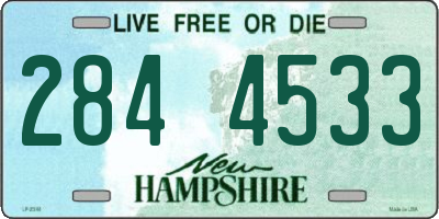 NH license plate 2844533