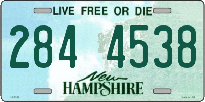 NH license plate 2844538