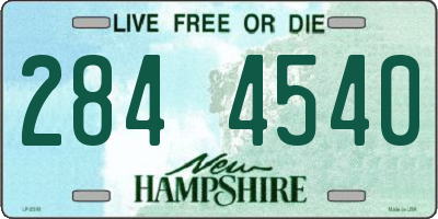 NH license plate 2844540