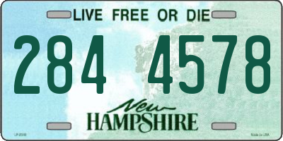 NH license plate 2844578