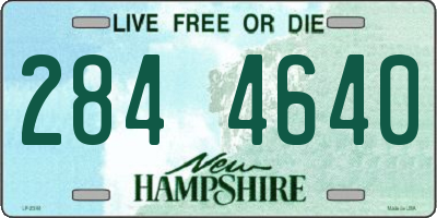 NH license plate 2844640