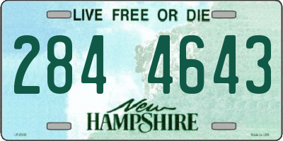 NH license plate 2844643