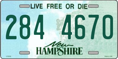 NH license plate 2844670