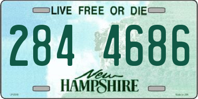 NH license plate 2844686