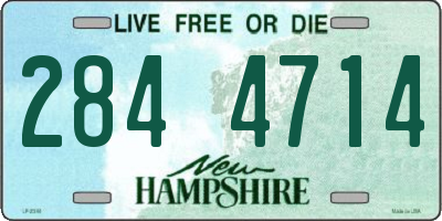 NH license plate 2844714