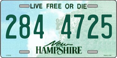 NH license plate 2844725