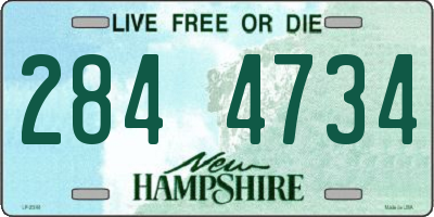 NH license plate 2844734