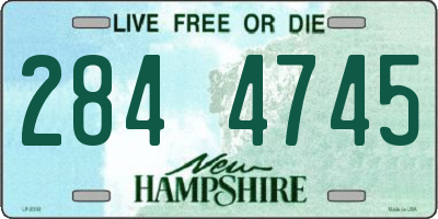 NH license plate 2844745