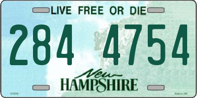 NH license plate 2844754