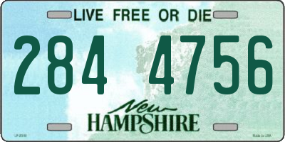 NH license plate 2844756