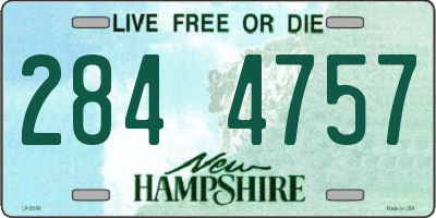 NH license plate 2844757