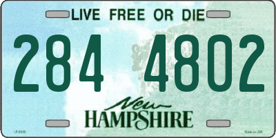 NH license plate 2844802