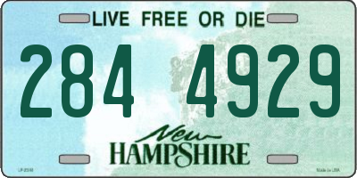 NH license plate 2844929