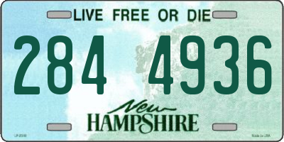 NH license plate 2844936