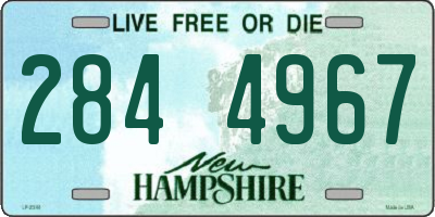 NH license plate 2844967