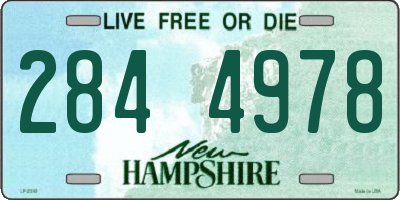 NH license plate 2844978