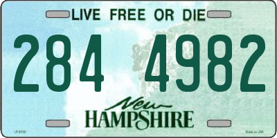 NH license plate 2844982