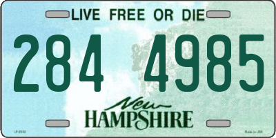 NH license plate 2844985