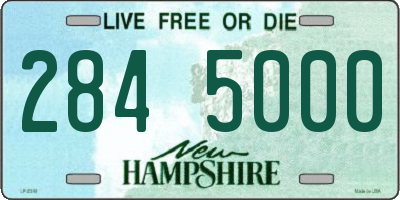 NH license plate 2845000