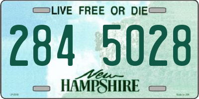 NH license plate 2845028