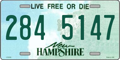 NH license plate 2845147