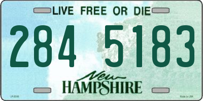 NH license plate 2845183