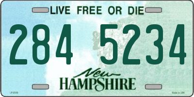 NH license plate 2845234