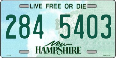 NH license plate 2845403