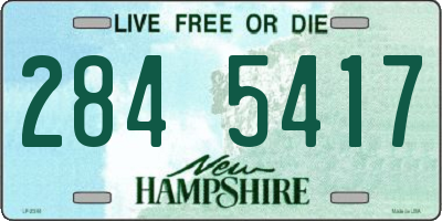 NH license plate 2845417