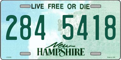 NH license plate 2845418