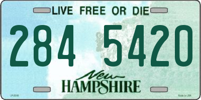 NH license plate 2845420