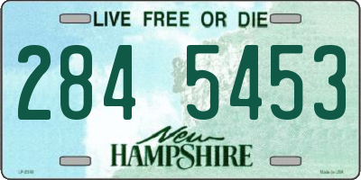 NH license plate 2845453