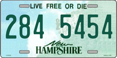 NH license plate 2845454