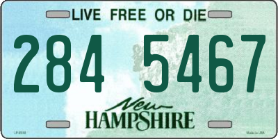 NH license plate 2845467