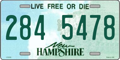NH license plate 2845478