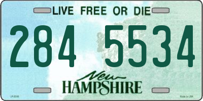 NH license plate 2845534