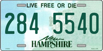 NH license plate 2845540