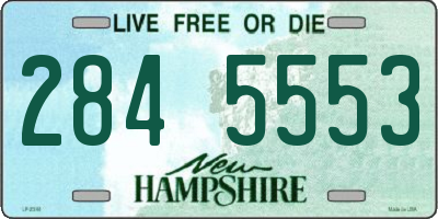 NH license plate 2845553